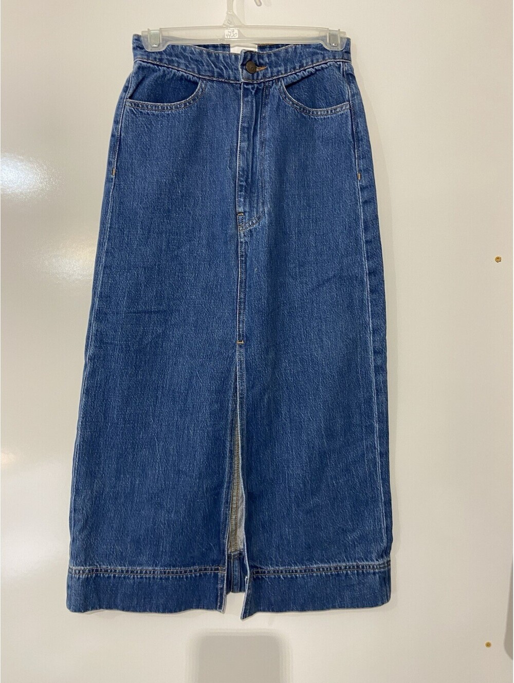 Womens G LABEL BY GOOP Long Denim Maxi Skirt Sz 25